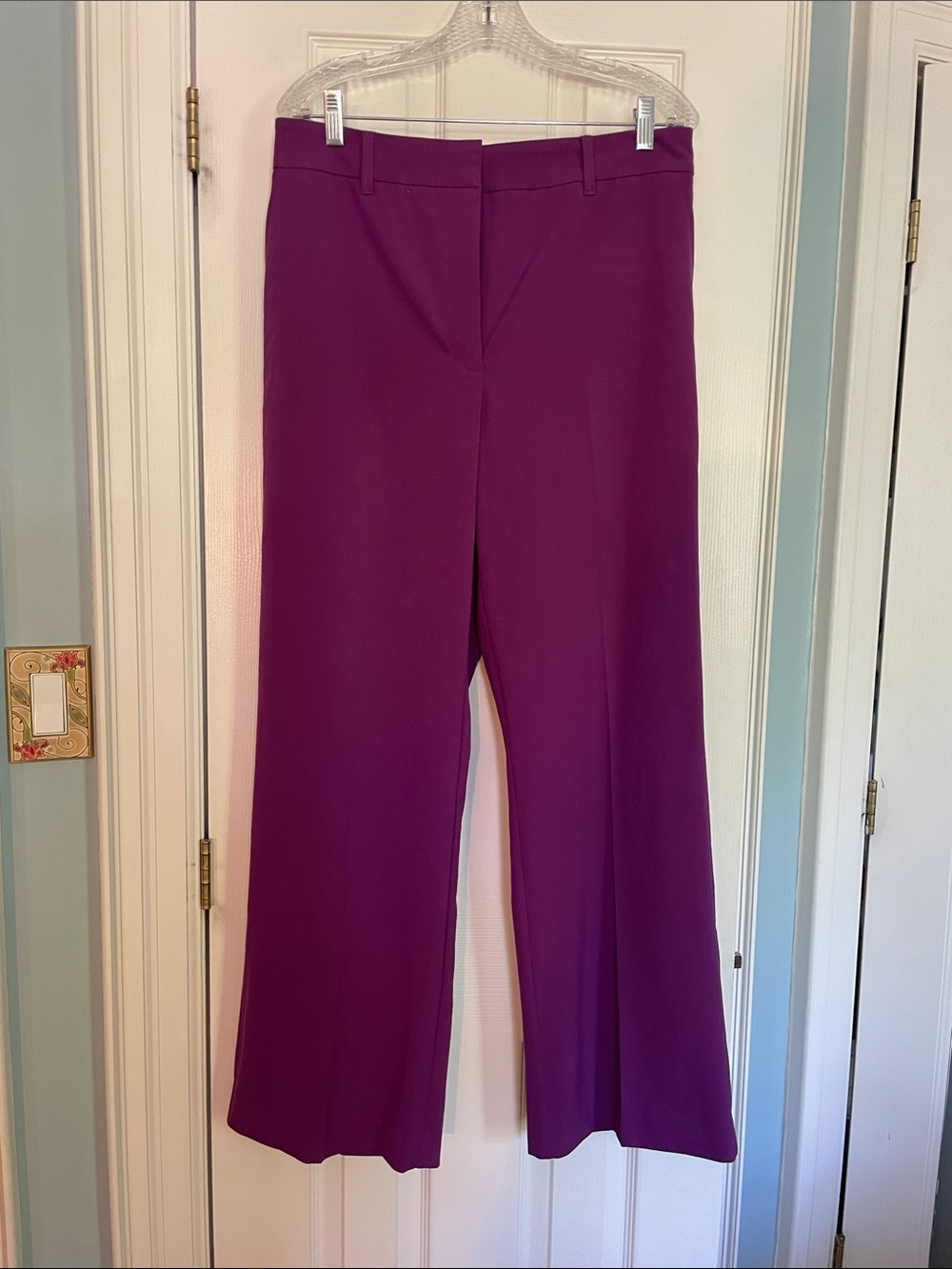 Reitmans High-Rise Wide-Leg Pants in Deep Purple